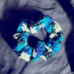 Homemade, yarn scrunchie